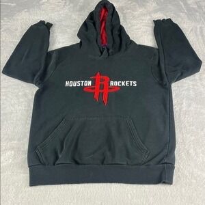 DeFacto NBA Houston Rockets Hoodie Mens Medium Black Pullover Logo